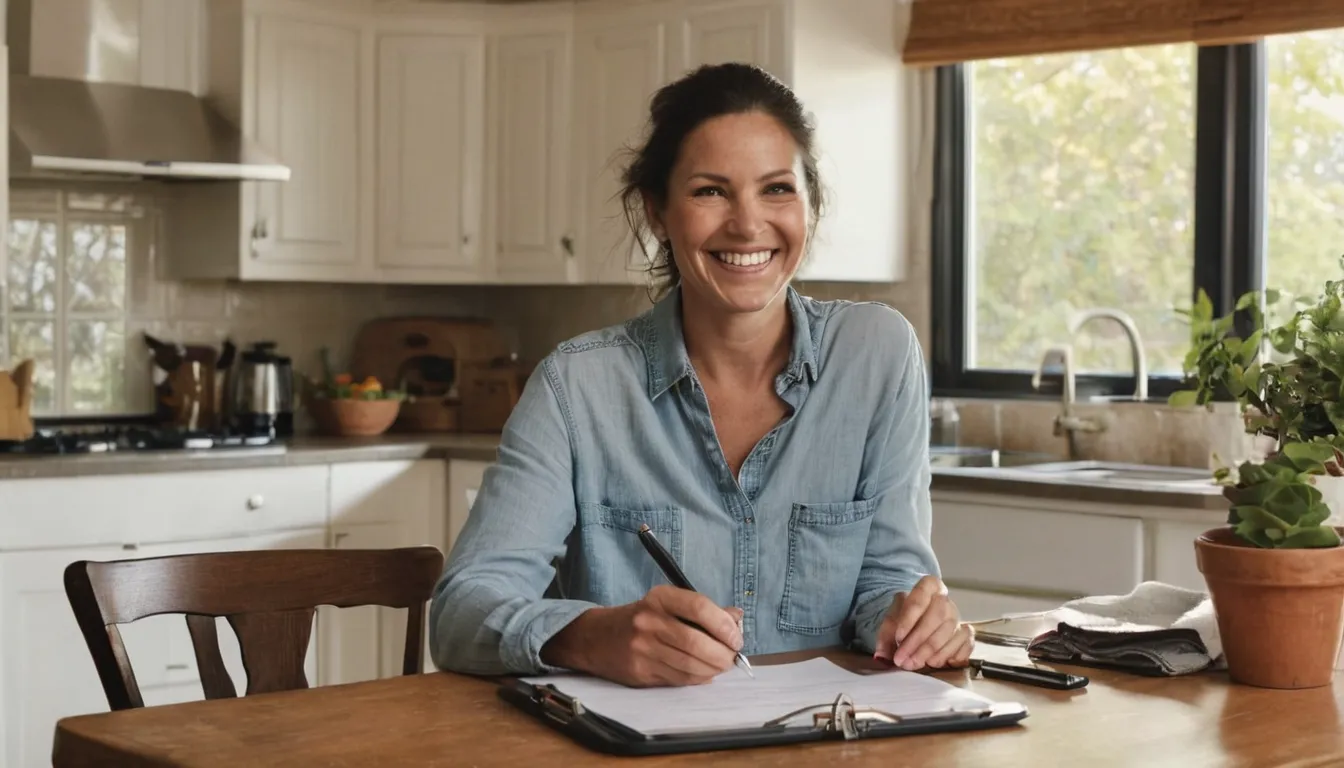 Homeowner reviewing a septic checklist at the kitchen table